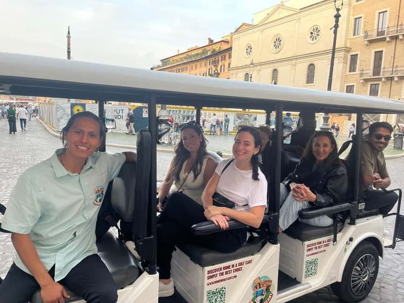 Rome 3 hours Golf Cart Sightseeing tour with gelato/suppli - The Itinerary: A Perfect Highlights Package
