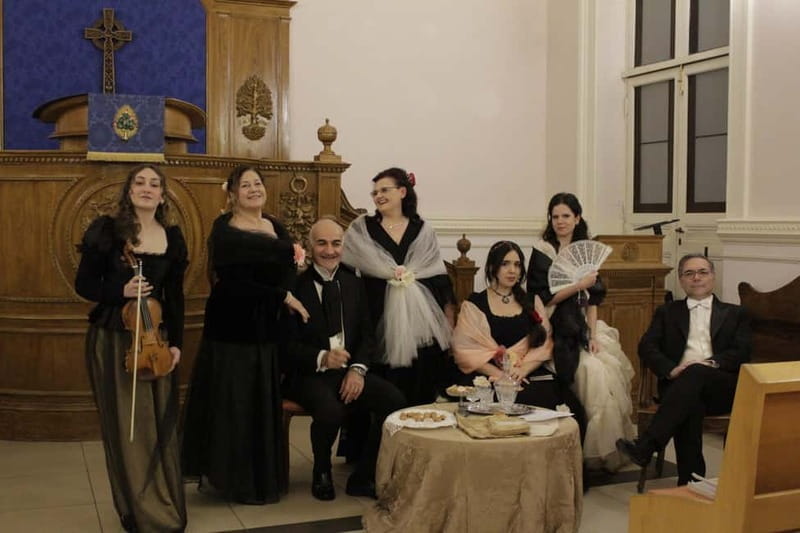 Rome: Concert Performance in Costume - Malia, The Musical Parlor of the 1800s. - The Setting: A Perfect Backdrop for Romantic Music