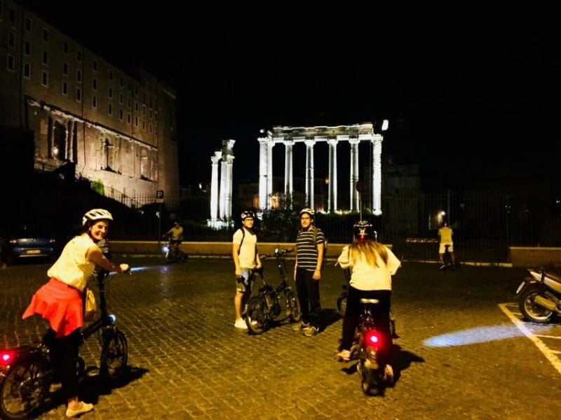 Rome: E-Bike Night Tour with Food and Wine Tasting - Passing Through Iconic Landmarks