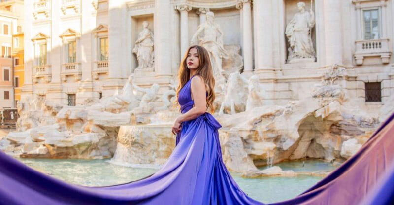 Rome: Flying Dress Photoshoot at Trevi Fountain - Key Points / Takeaways