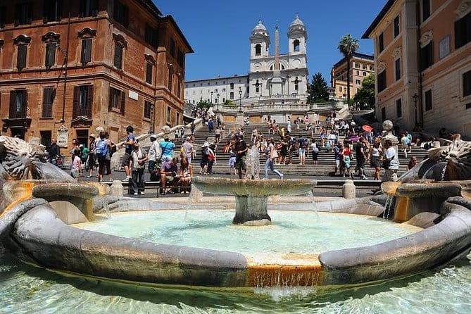 Rome: Fountains and Squares with Tasting, Semi-Private Tour - Walking the Iconic Spanish Steps
