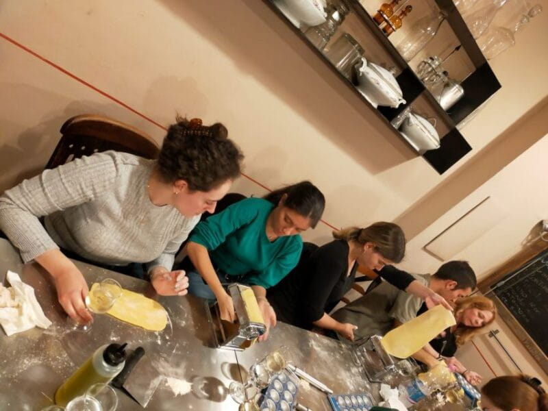 Rome: Fresh Pasta and Tiramisu Making Class with Fine Wine - The Pasta Making Experience: Fettuccine and Ravioli