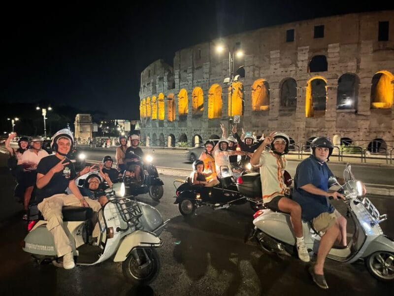 Rome: Highlights Vespa Sidecar Tour with Coffee and Gelato - The Scenic Drive: From Piazza Venezia to the Colosseum