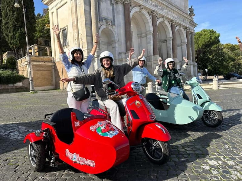 Rome in Vespa: Private Sidecar Sightseeing Tour with Gelato - Gelato Break: The Sweet Finish