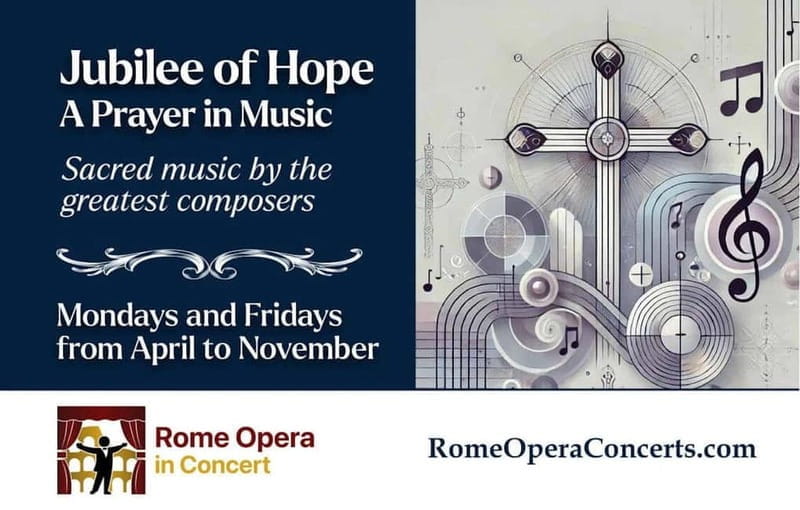 Rome - JUBILEE 2025: A PRAYER IN MUSIC - Concert + Aperitif - Entering the World of Sacred Music in Rome