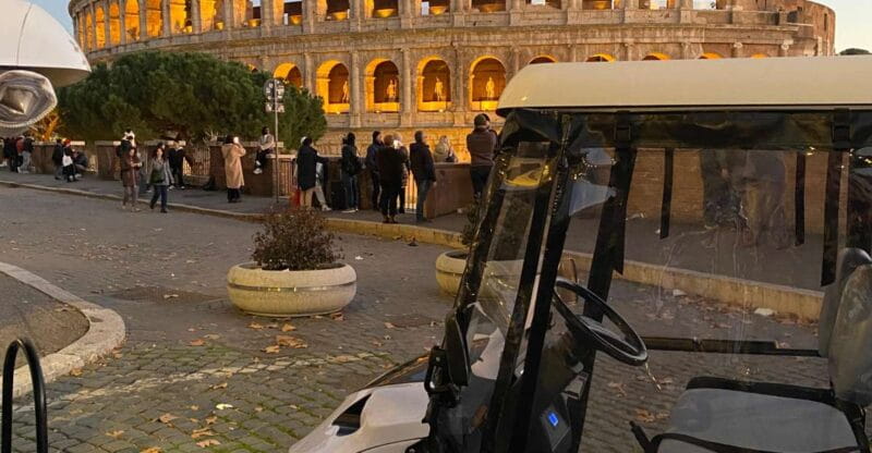 Rome: Night Tour by Golf Cart with Italian Dinner and Gelato - Key points / Takeaways