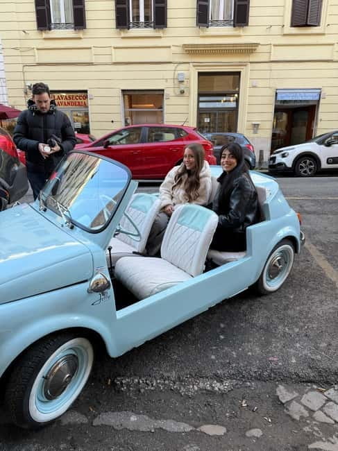Rome: Private Open-Top Fiat 500 Tour with Driver - An Authentic Roman Ride in a Classic Fiat 500