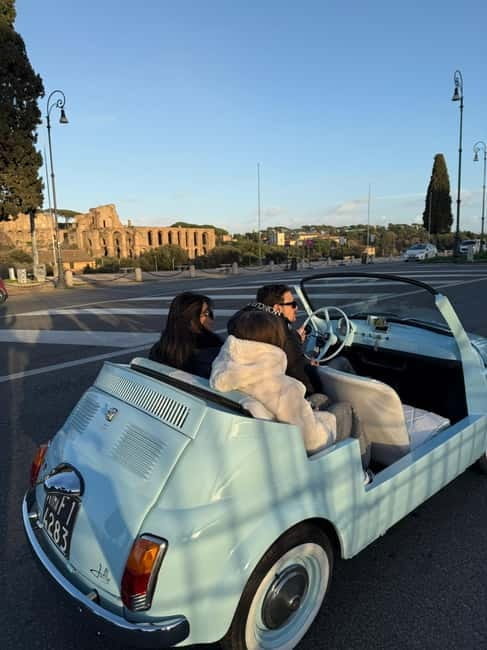 Rome: Private Open-Top Fiat 500 Tour with Driver - Summary: The Charm of Rome in a Classic Car