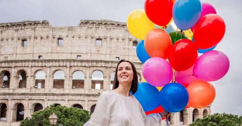 Rome: Professional Photoshoot With Balloons - Entering Rome’s Historic Heart: Starting Point at Cafe Roma