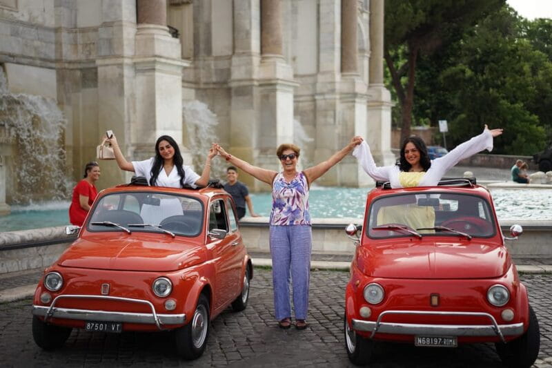 Rome: Retro Fiat500 Car Tour with Professional Photos - Exploring Rome in a Vintage Fiat 500
