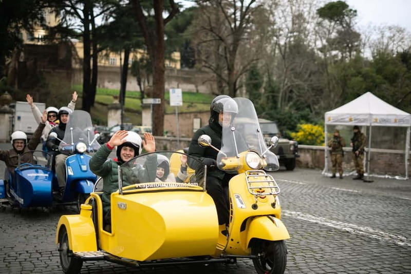 Rome: Vespa Sidecar Food Tour with Driver - Hidden Gems: The Orange Garden and the Pyramid of Cestius