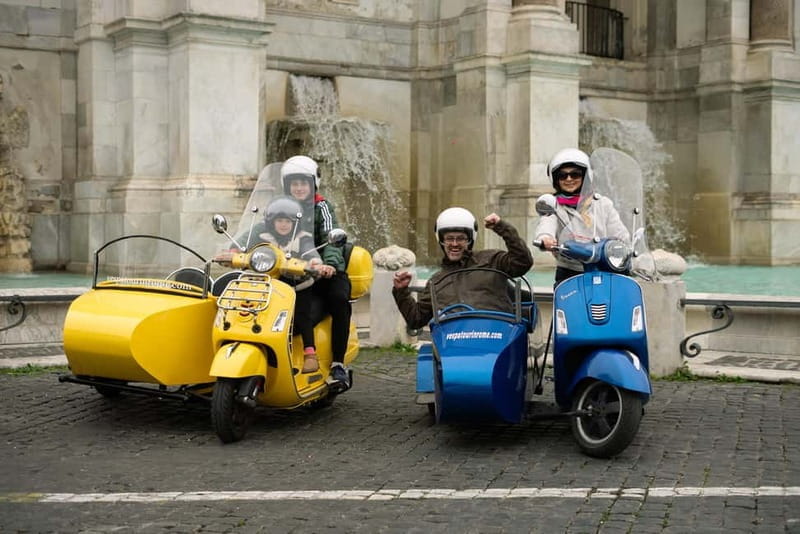 Rome: Vespa Sidecar Food Tour with Driver - Gelato and the Final Look at the Colosseum
