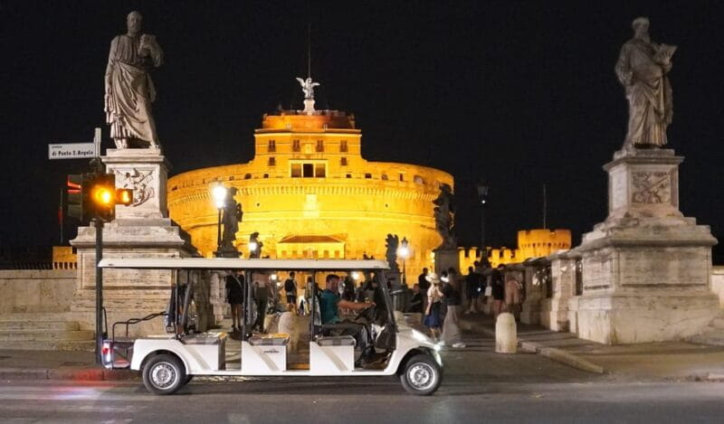 Rome's Golden Hour Golf Cart / E- Calessino Tour - Entering the Heart of Rome in Style