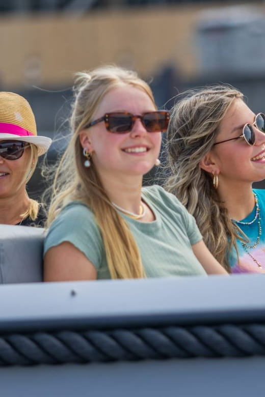 Rostock: Electric Boat Rental on the Warnow River - The sights from the water: industrial ports and charming cityscapes