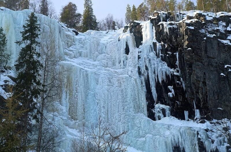 Rovaniemi: Korouoma Canyon & Frozen Waterfalls Tour with BBQ - The Cozy BBQ and Natural Breaks