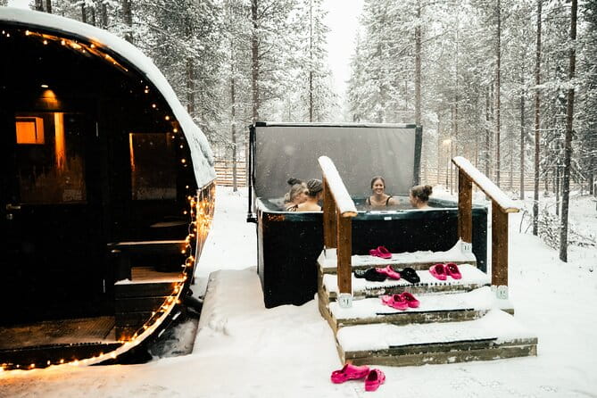 Rovaniemi Sauna World with a Hot Tub, Jacuzzi and Cold Pool - Frequently Asked Questions