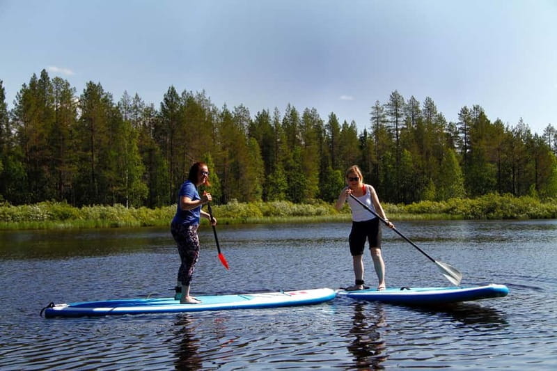 Ruka: Sup-boarding on lake Rukajärvi - Key points / Takeaways