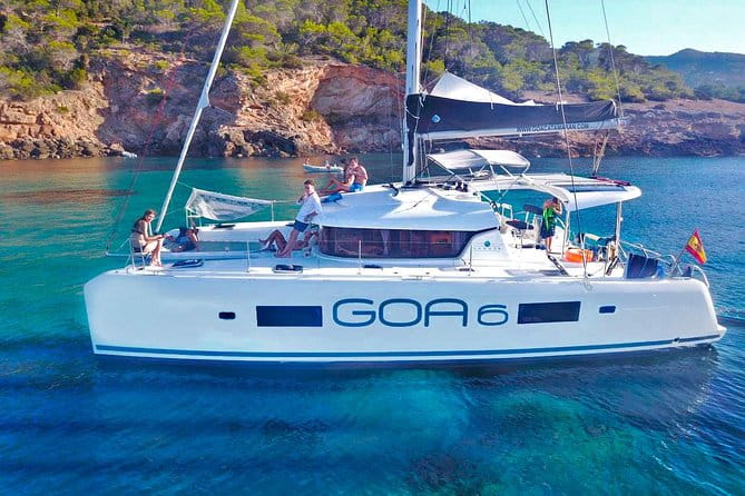 Sail & snorkel adventure Ibiza - Entering the Water and Exploring Ibiza’s Coastline