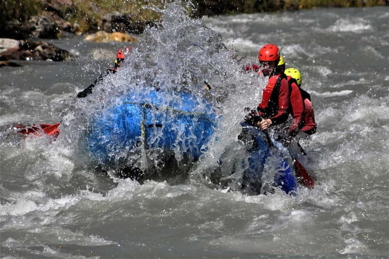 Salzburg: White Water Rafting on the Salzach River - The Waterfall and Slower Sections