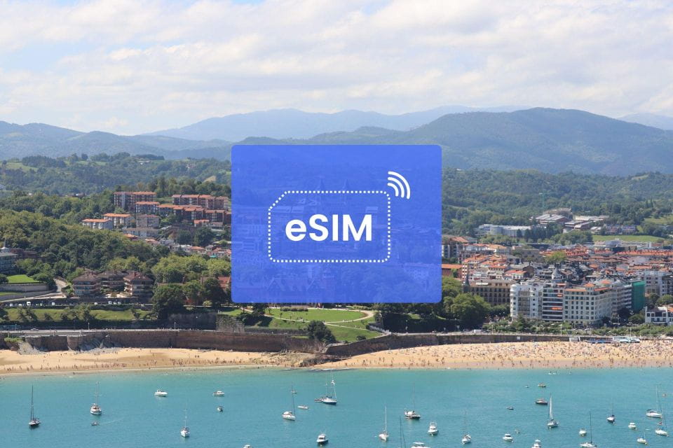 San Sebastian: Spain/ Europe Esim Roaming Mobile Data - Data Consumption and Pricing