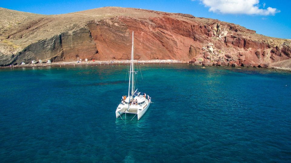 Santorini: 7-Hour Private Catamaran Cruise With Food & Drink - Frequently Asked Questions