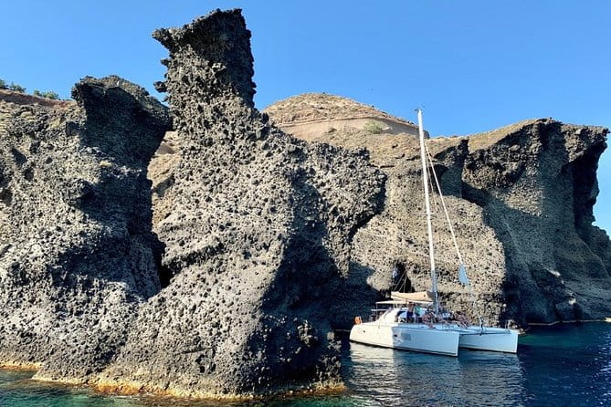Santorini Caldera Gold Day Cruise with BBQ on board and Open Bar - Exploring the Santorini Caldera Gold Day Cruise in Detail