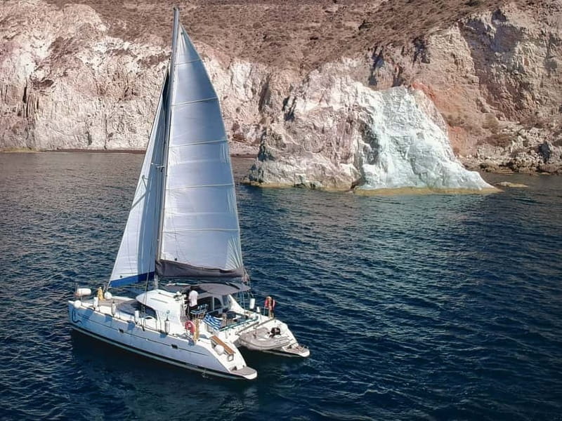 Santorini: Catamaran Cruise with Food and Drinks - Key Points / Takeaways