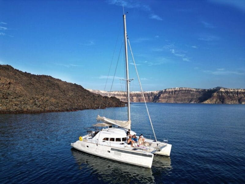 Santorini: Catamaran Cruise with Greek BBQ and Drinks - Entering Santorini’s Water Wonderland