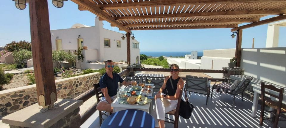 Santorini: Cork & Fork - Transportation and Inclusions