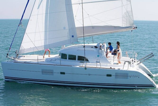 Santorini Cruise Port: 4-Hour Private Luxury Caramaran Cruise - Sunset Views and the Caldera