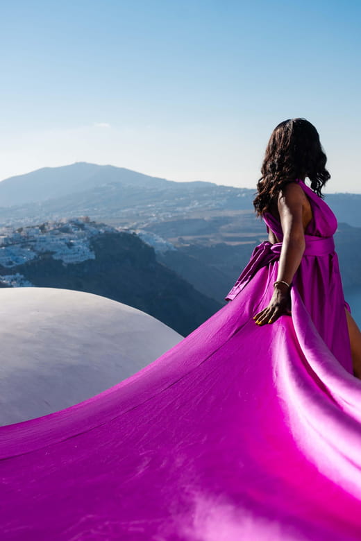 Santorini Flying Dress Photoshoot - Who Will Love This Experience?