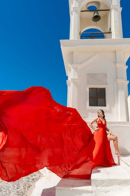Santorini Flying Dress Photoshoot - Price and Logistics: Is It Worth It?
