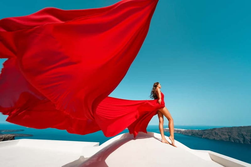 Santorini: Flying Dress Photoshoot - Price and Logistics