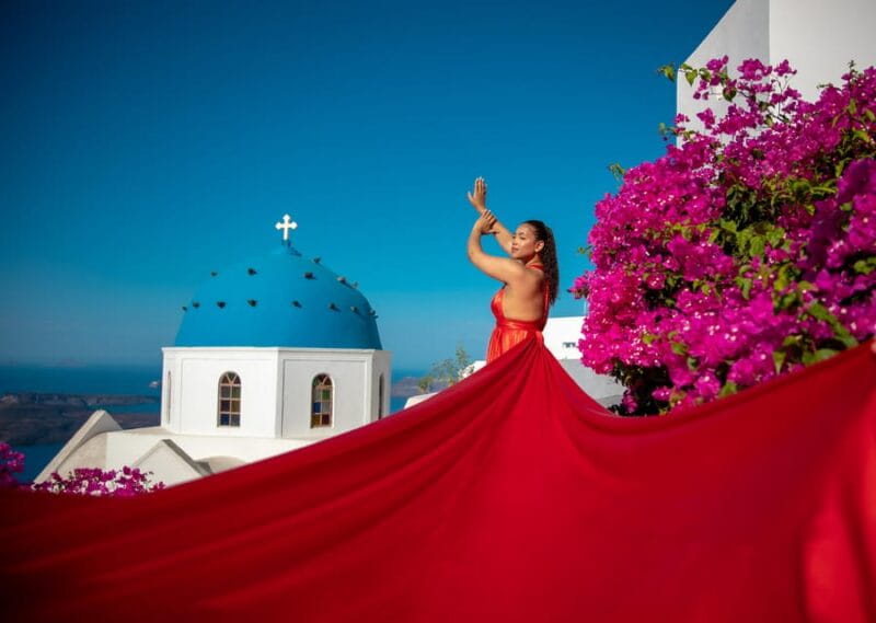 Santorini: Flying Dress Photoshoot - Key Points / Takeaways