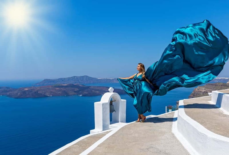 Santorini: Flying Dress Photoshoot - Key Points / Takeaways