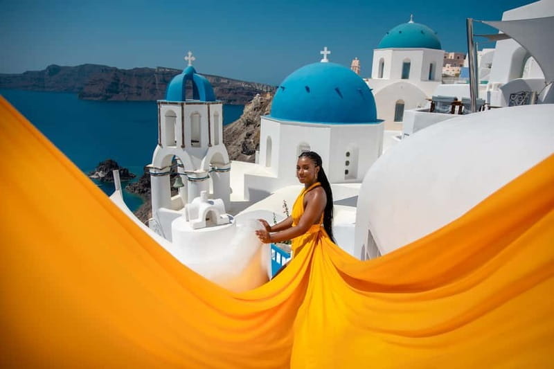 Santorini: Flying Dress Photoshoot - The Sum Up