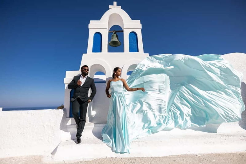 Santorini: Flying Dress Photoshoot **Dress Included** - Key Points / Takeaways