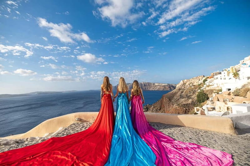 Santorini: Flying Dress Photoshoot **Dress Included** - Price and Logistics: What to Expect