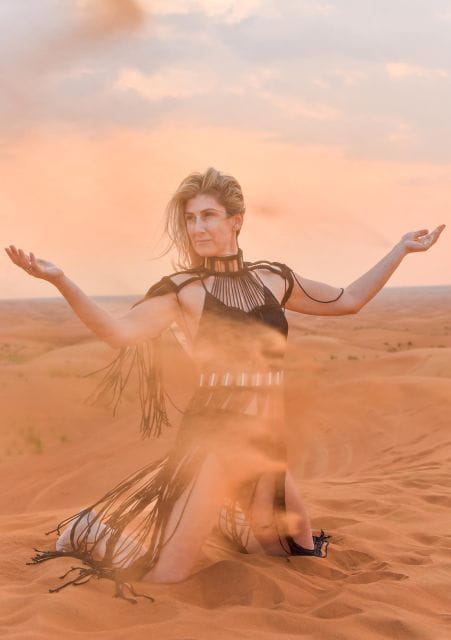 Santorini Flying Dresses & Macrame Dresses Photo Shoot - Photographer Background