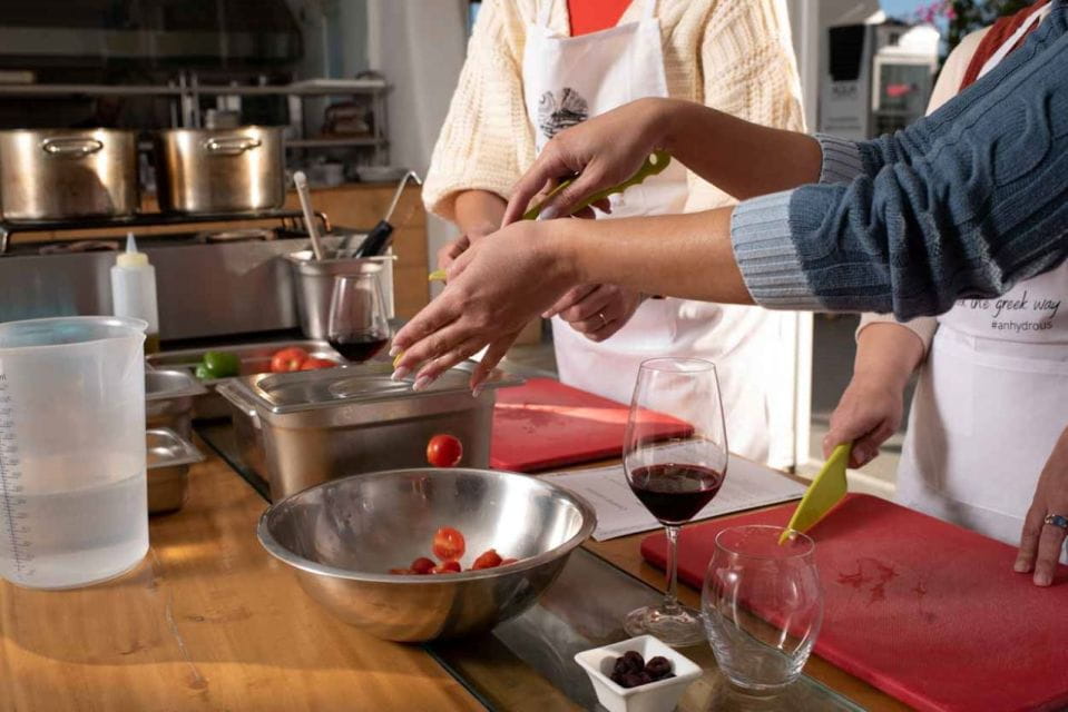 Santorini: Greek Food Cooking Class With Wine Tasting - Transportation and Accessibility