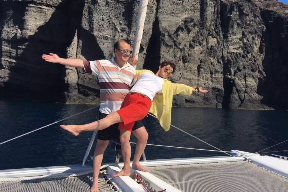 Santorini: Morning or Sunset Cruise With Gourmet Meal - Booking and Availability