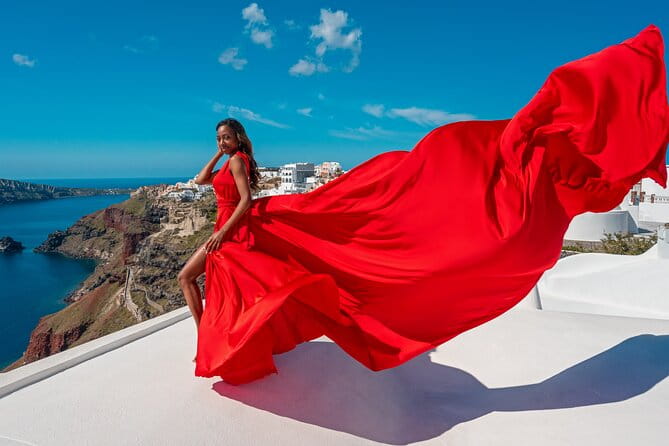 Santorini Oia: Private Flying Dress Photoshoot - What to Expect from the Photoshoot