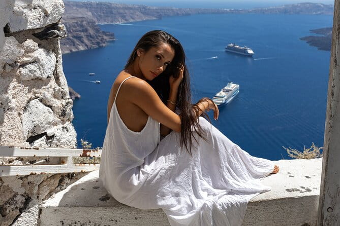 Santorini Photoshoot Oia Sunset Blue Domes - Who Will Love This Photoshoot?