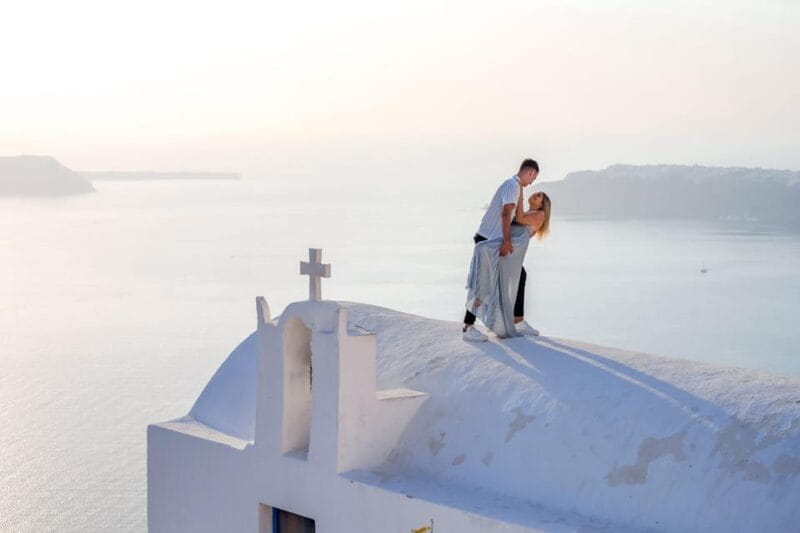 Santorini Photoshoot with Blue Domes & Caldera View - Why this Photoshoot Stands Out in Santorini