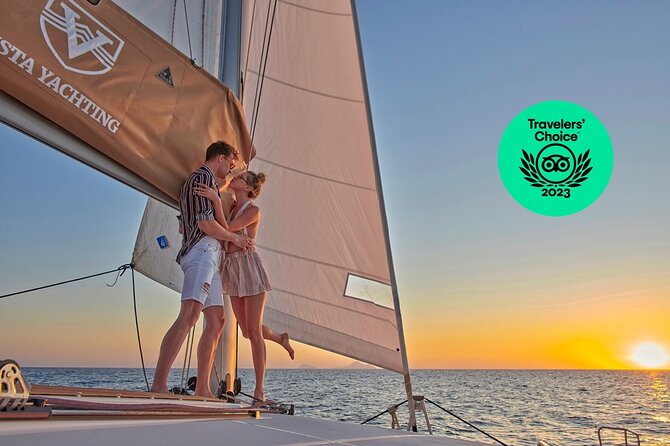 Santorini Platinum Catamaran Cruise With Meal, BBQ and Open Bar - Catamaran Ride Experience