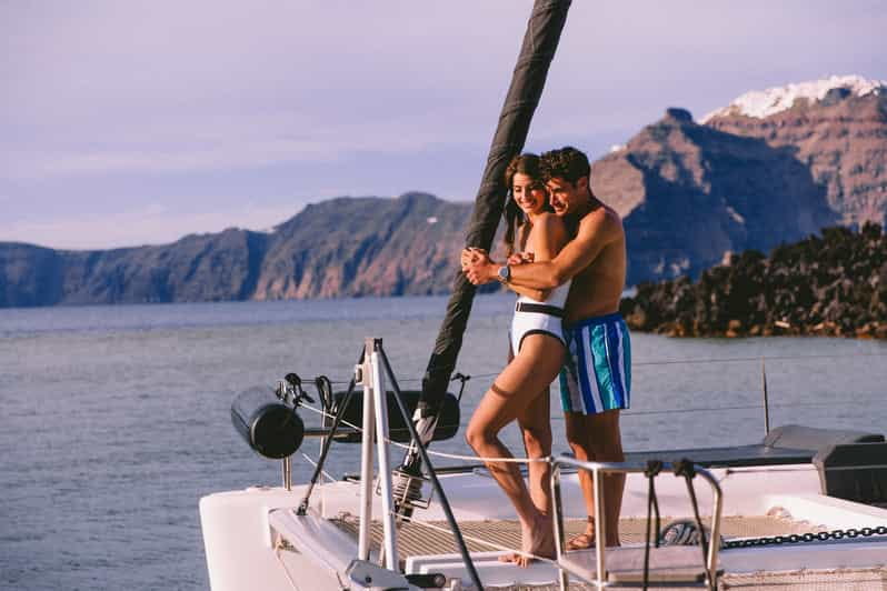 Santorini: Private Catamaran Tour with BBQ Meal and Drinks - Practical Tips for Your Cruise