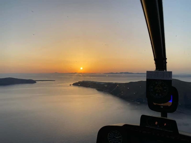 Santorini: Private Helicopter Flight with Sunset Option - Starting Point: Easy to Find, Easy to Prepare