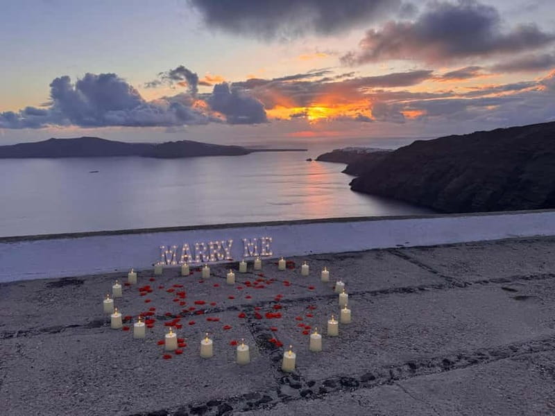 Santorini: Romantic Proposal with Caldera View - Capturing the Moment: Photos and Video