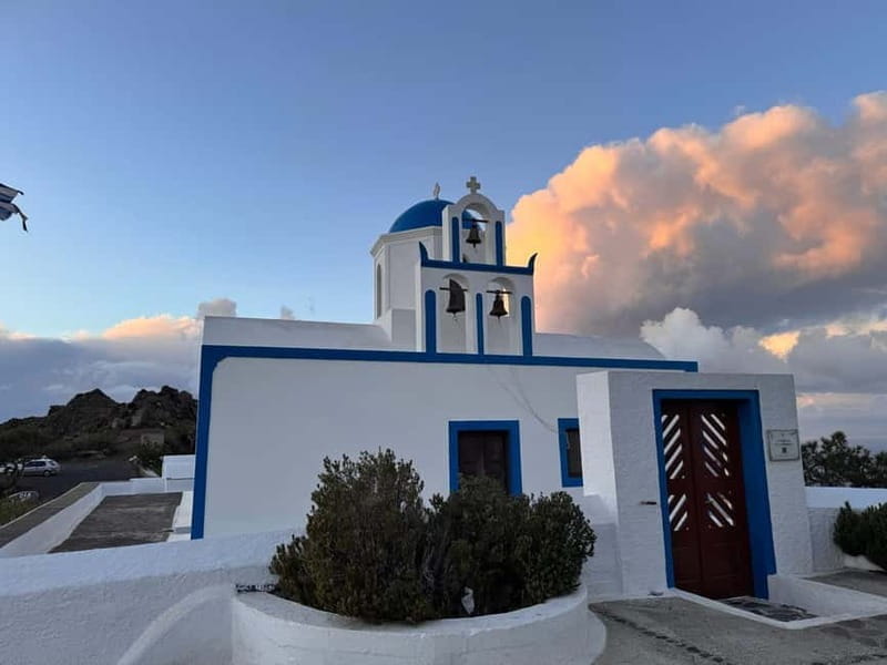 Santorini: Romantic Proposal with Caldera View - Additional Touches: Music and Eye Masks