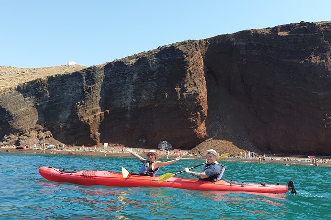 Santorini Sea Kayak - South Discovery, Small Group Incl. Sea Caves and Picnic - Snorkeling Opportunities